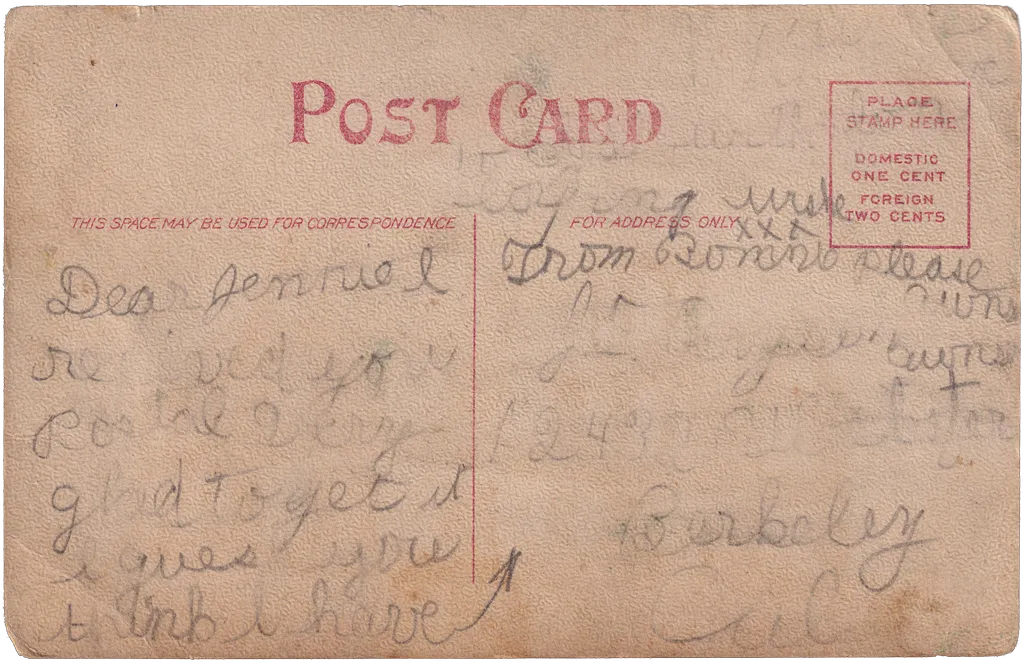 Postcard 013 — back