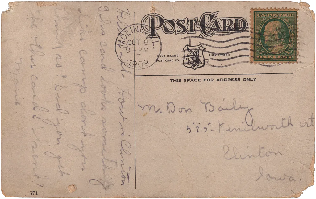 Postcard 015 — back