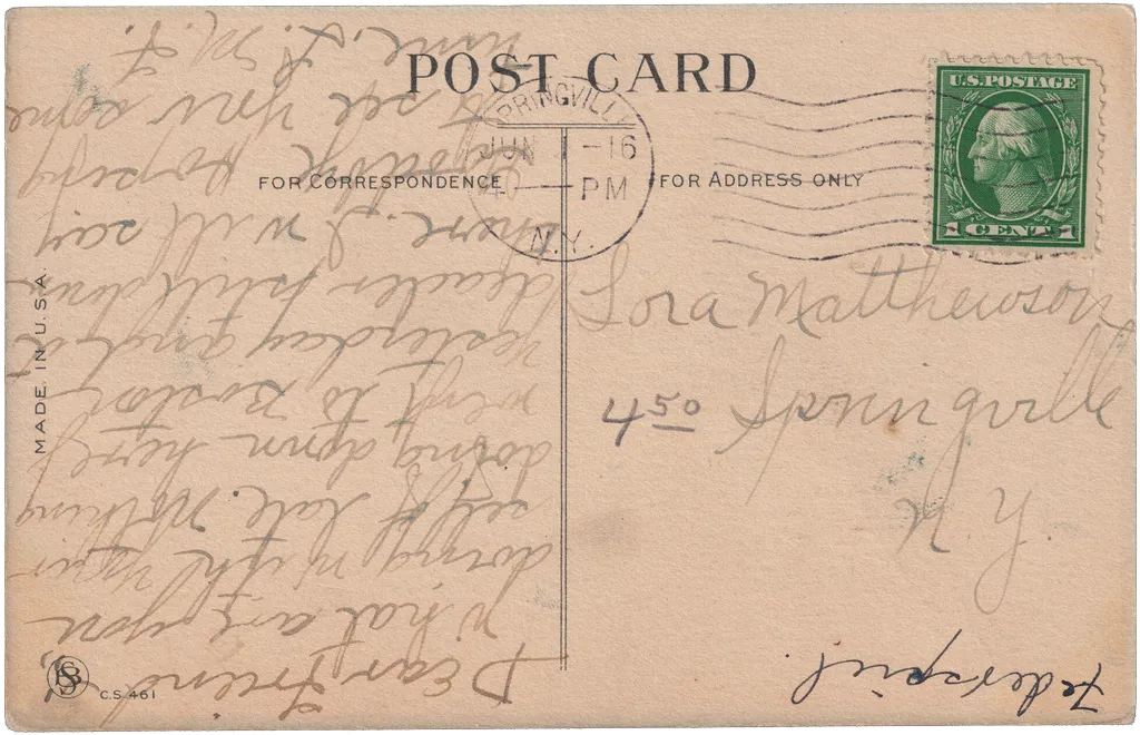 Postcard 018 — back