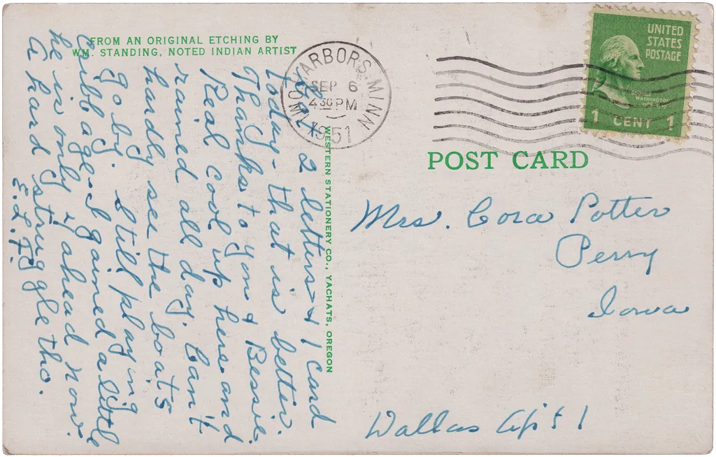 Postcard 020 — back