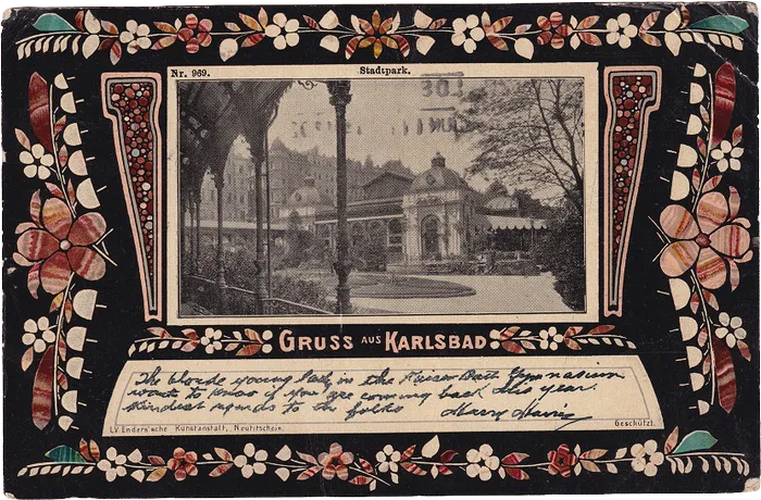 Gruss aus Karlsbad, Stadtpark