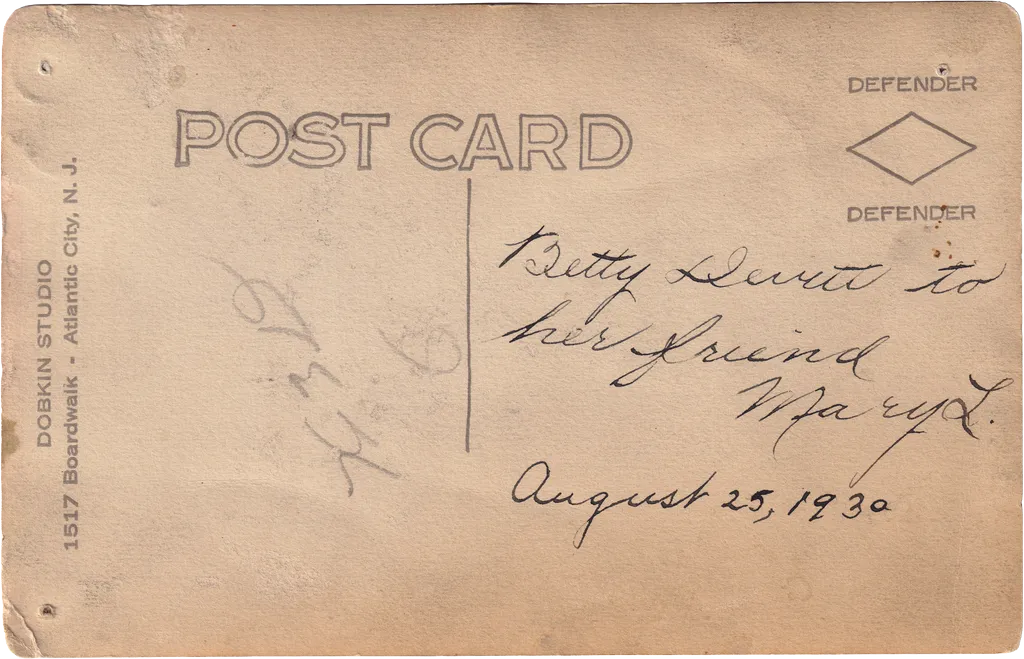 Postcard 033 — back