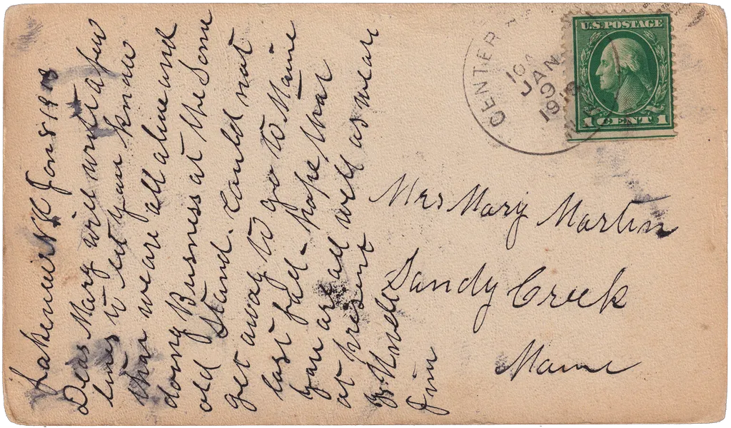 Postcard 067 — back
